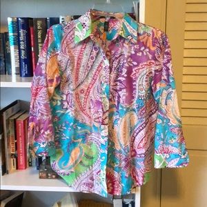 Ralph Lauren paisley shirt.